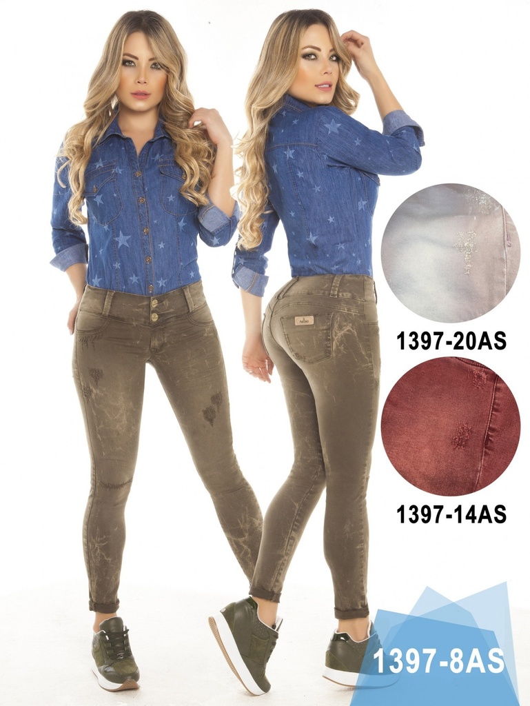 Jeans Levantacola Colombiano Asi Sea