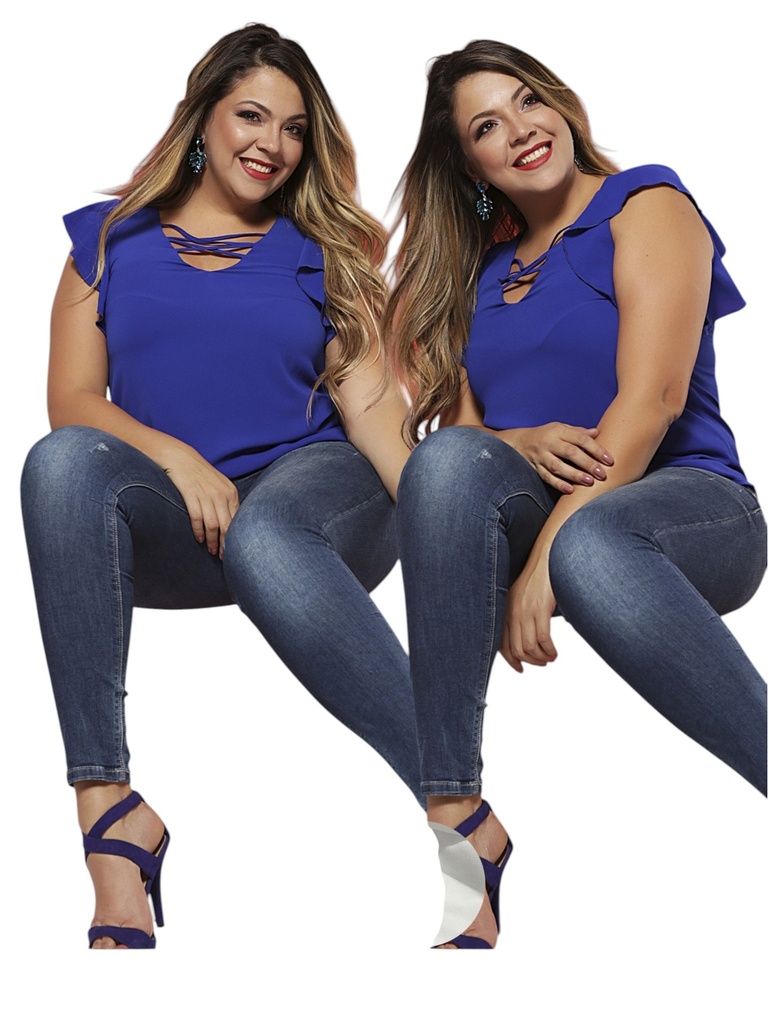 Women's Blue Blouse 1140207-5C