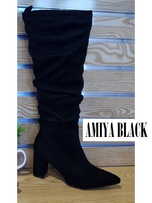 [316AMIYAB7] Bota Amiya Black