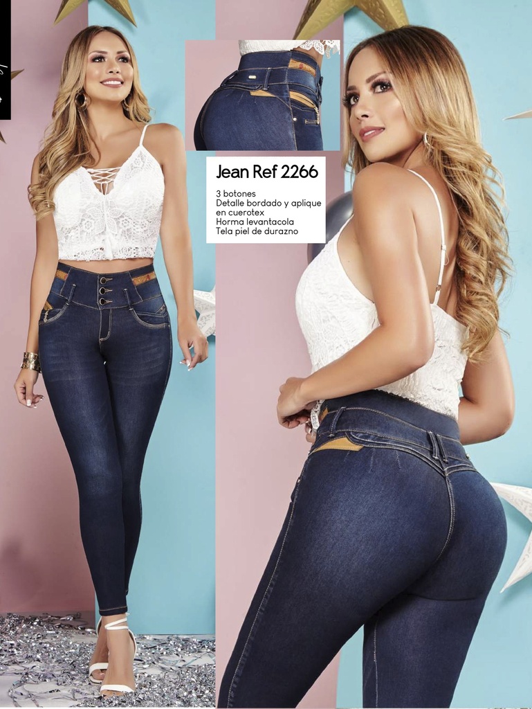 [321226603] Women's Dark Navy High Waist Butt Lift Skinny Jeans 2266