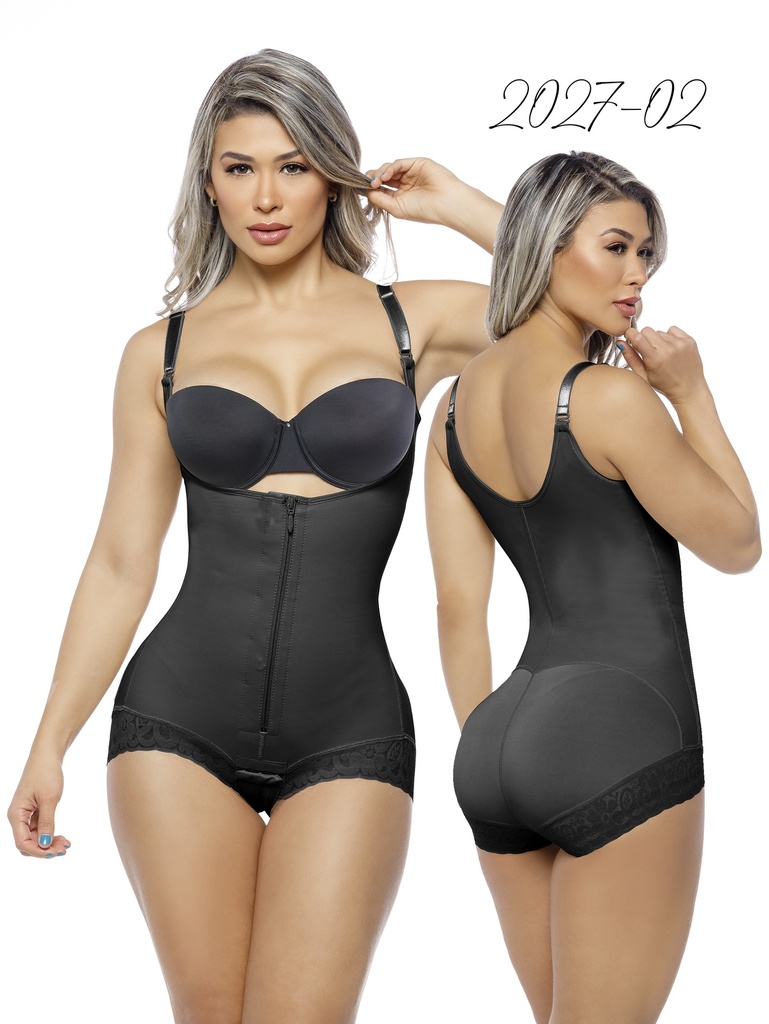 [2302027XXL02] Faja Moldeadora Body con Brasier Integrado Negro para Mujer 2027-02