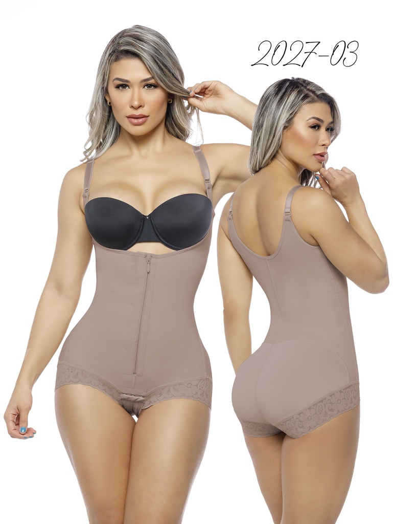 [2302027XXL03] Faja Moldeadora Body con Brasier Integrado Mocha para Mujer 2027-03