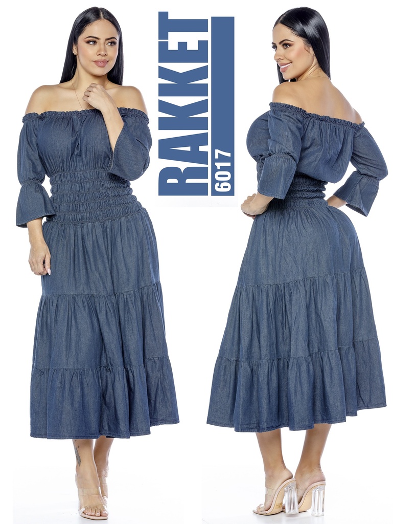 [2616017RL] Vestido Colombiano Rakket