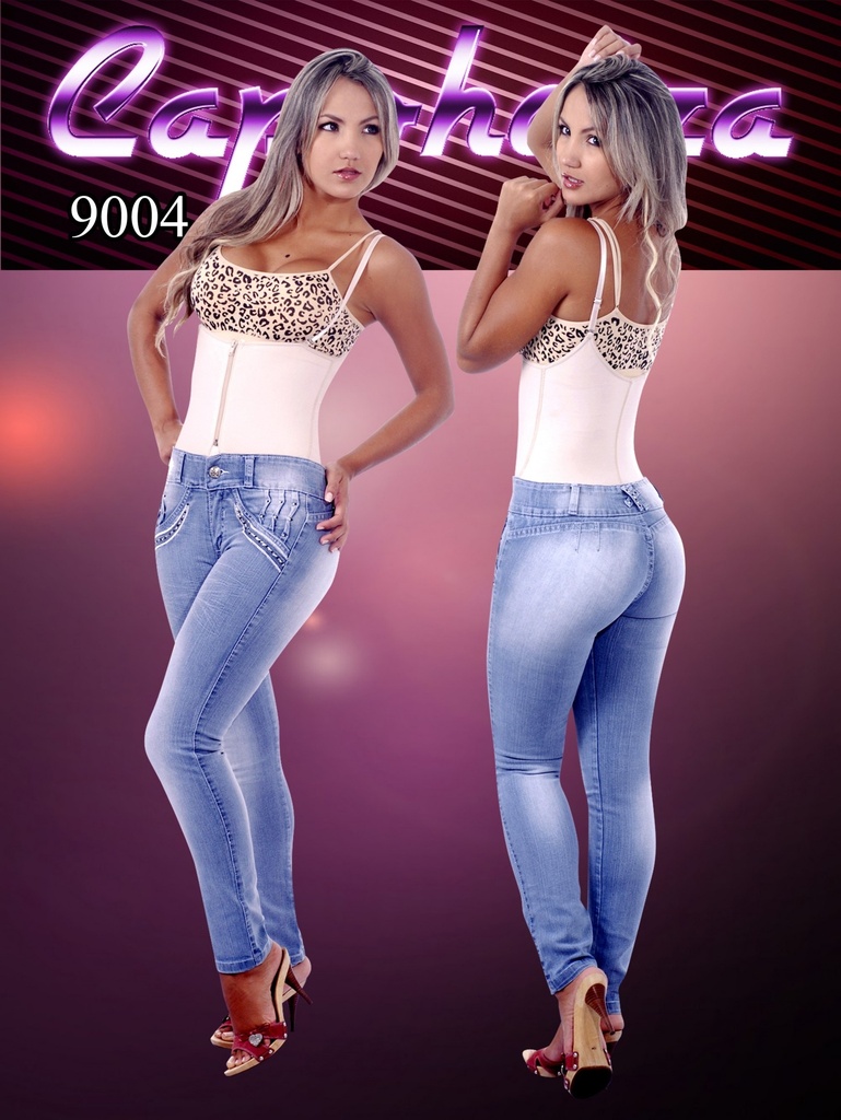 [102900401] Women's Light Wash Butt Lift Skinny Jeans 9004