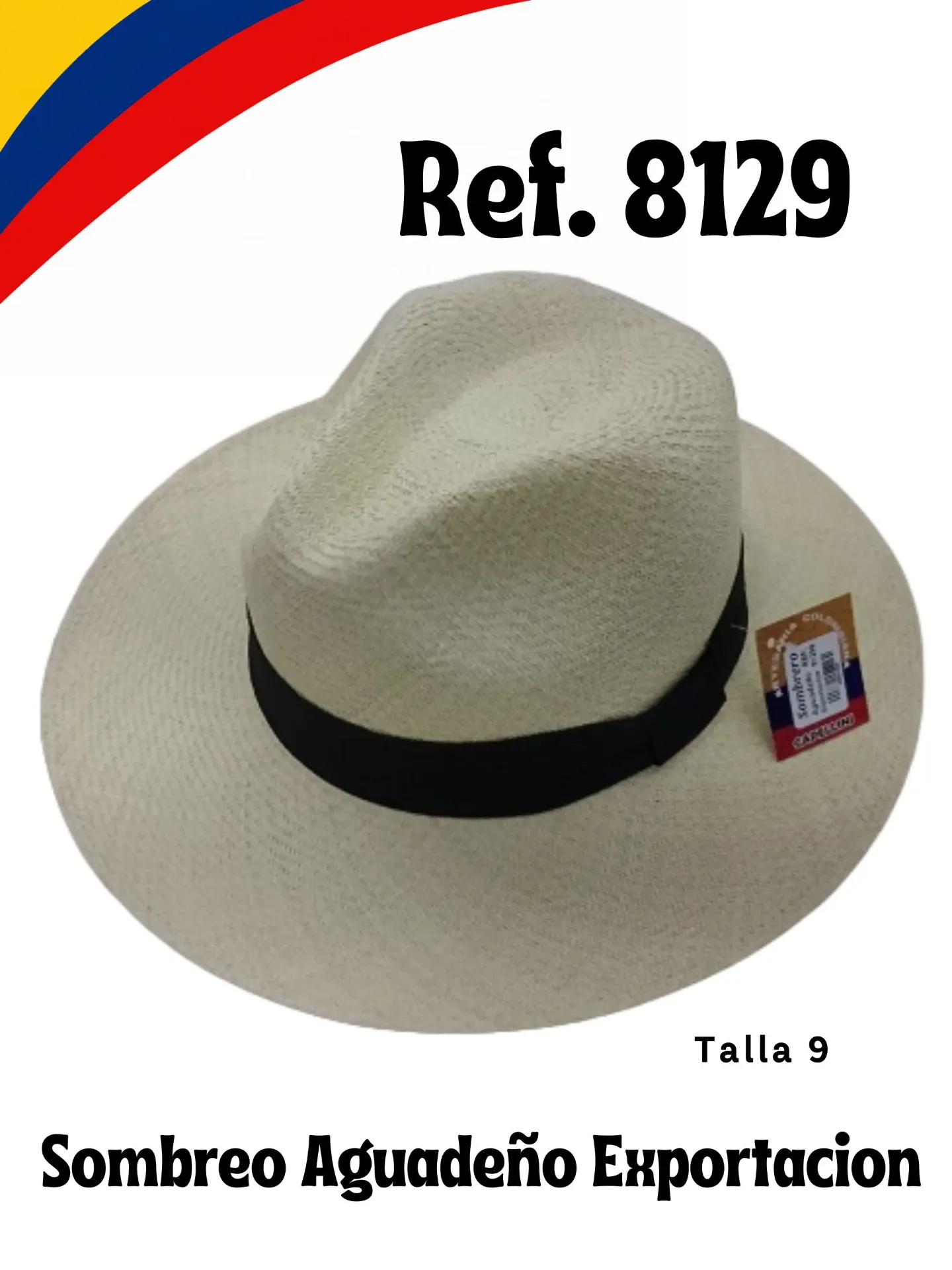 Sombrero Aguadeño Aguadeño de Exportación Natural para Mujer 8129