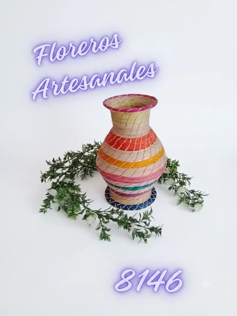 [3668146] Floreros Artesanales 