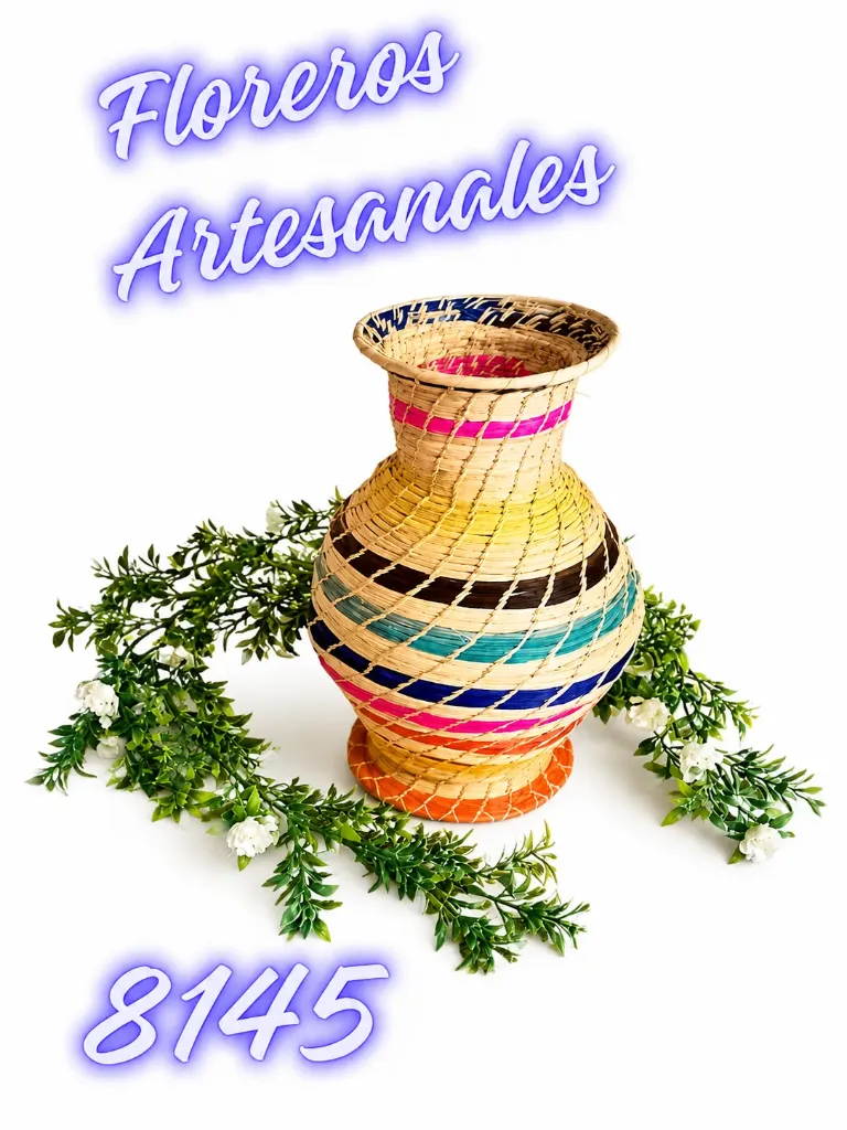 [3668145] Florero Artesanal Arcoíris para Mujer 8145