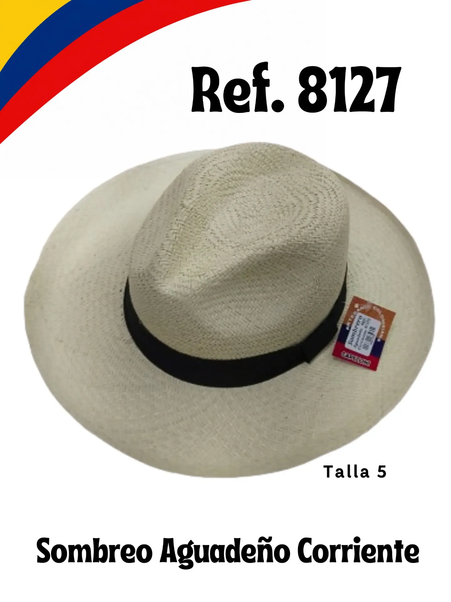 Women's Natural Aguadeño Standard Panama-Style Straw Hat 8127