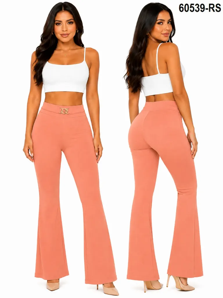 [24860539RSL] Women's Coral Flare High Waist Pants 60539-RS