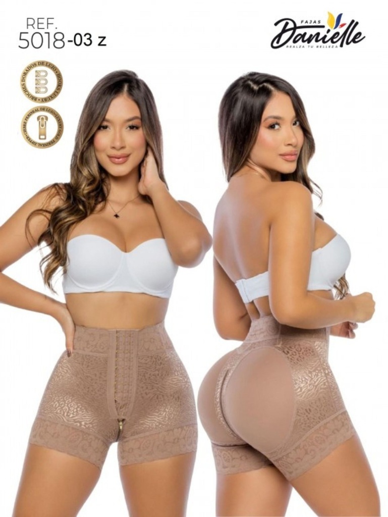 [3115018XSZ03] Women's Mocha Butt Lift High Waist Shaper Shapewear Body Shaper 5018-03Z