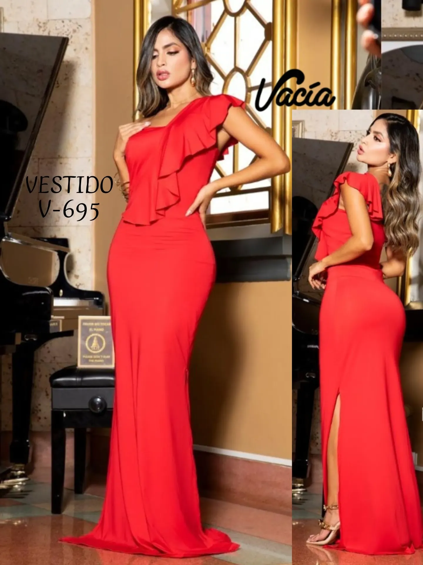 [265V695] Vestido Moda Colombiano