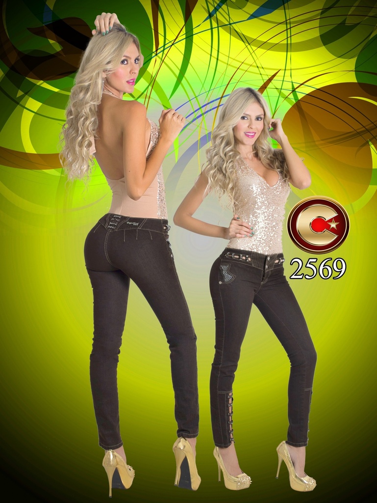 Women's Black Butt Lift Skinny Jeans 10225690
