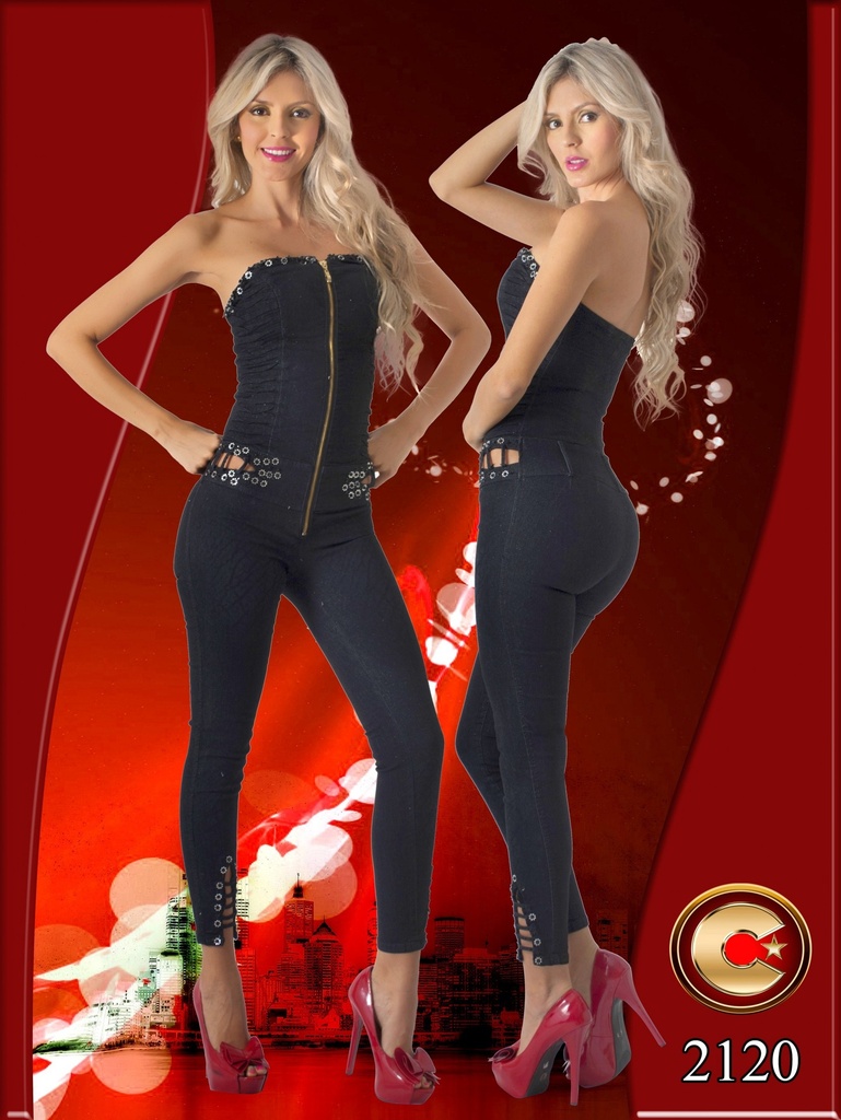Enterizo Jeans Levantacola Capellini
