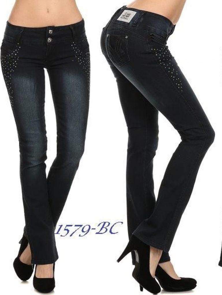 [1081579BC03] Women's Black Classic Slim Jeans 1579-BC (3)