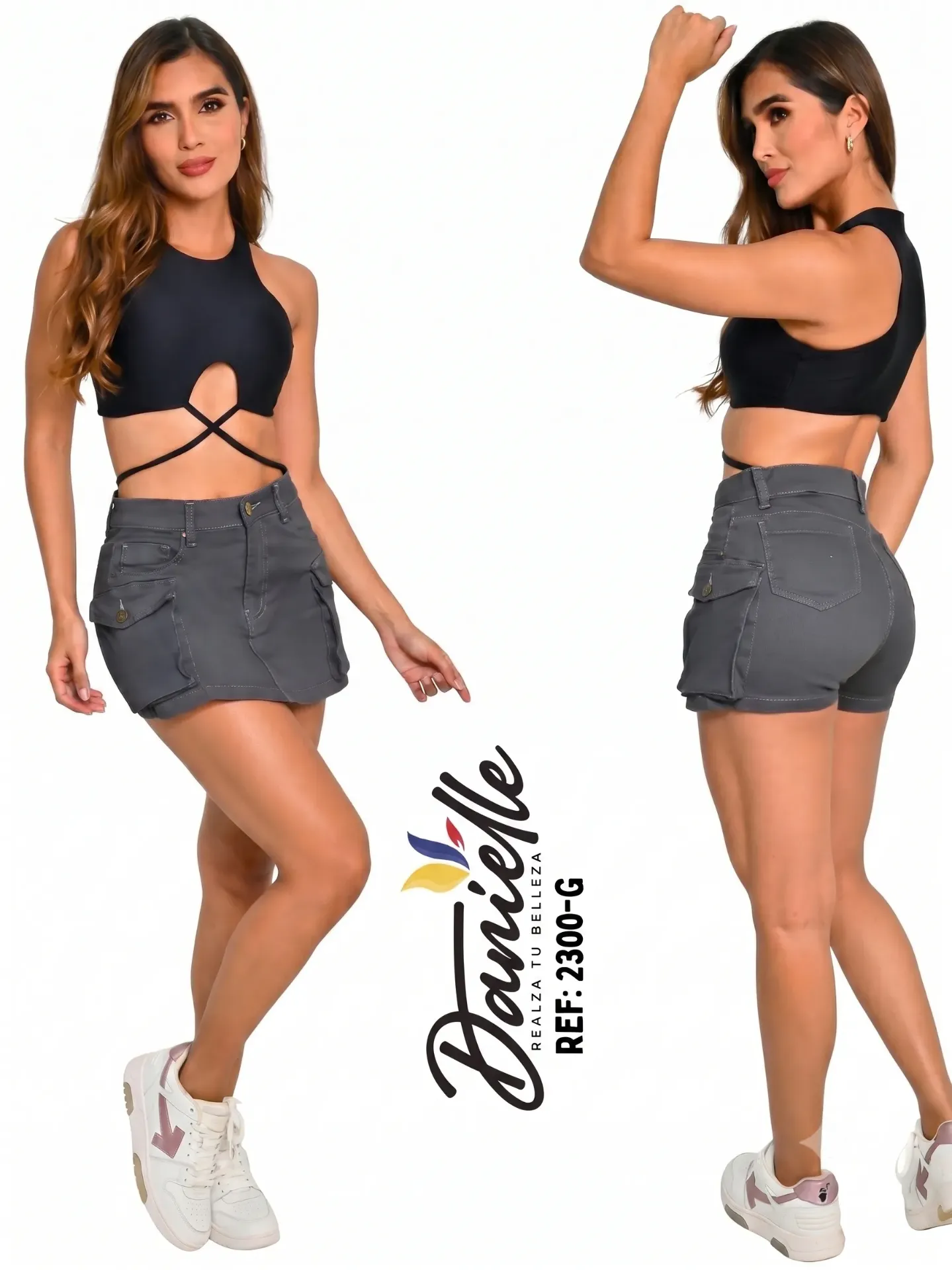 Falda Short Levantacola Colombiano
