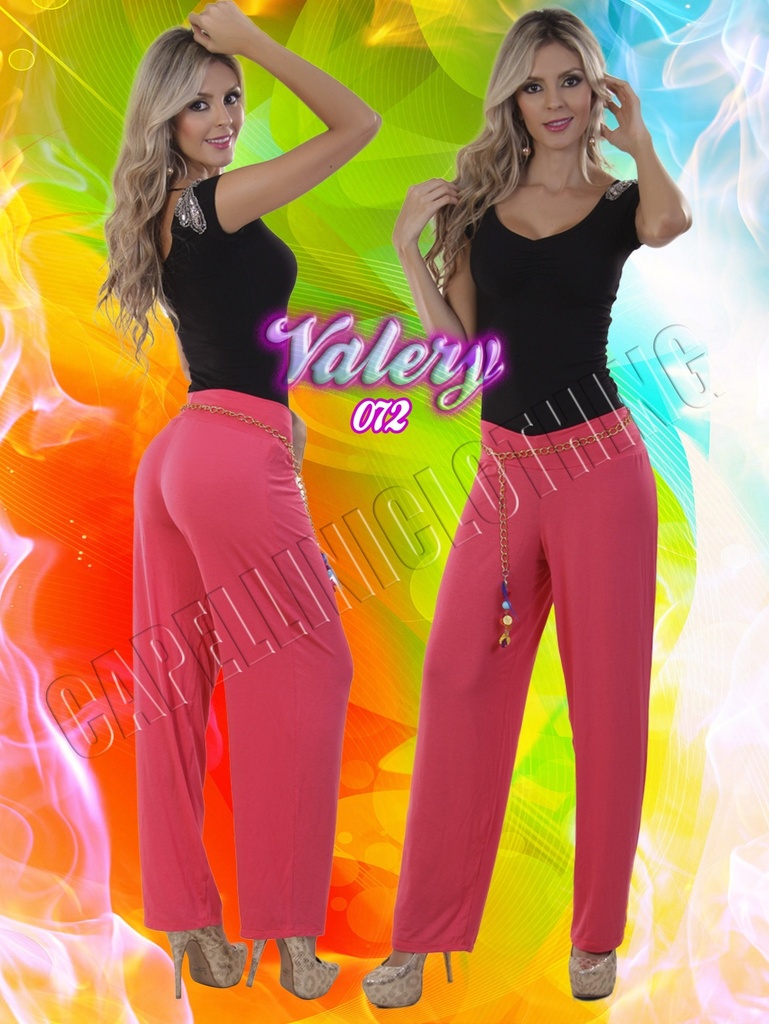 Pantalón Ajustados Elásticos Rosa Coral para Mujer Valery