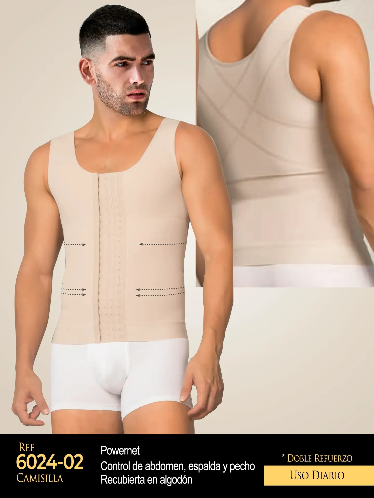 Studio AA Men's Powernet Camisole Girdle