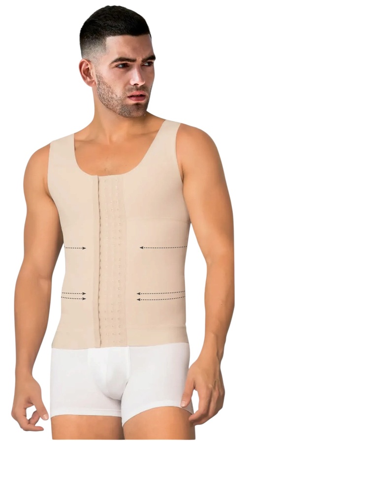 [1106024S02] Studio AA Men's Powernet Camisole Girdle (S)
