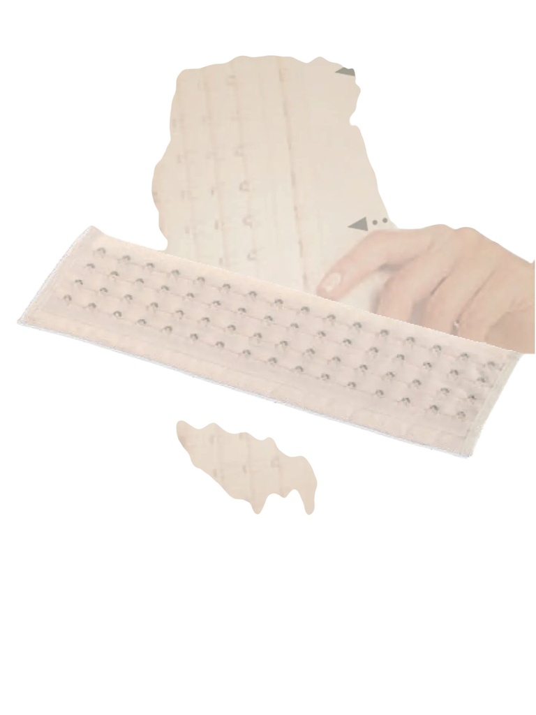 [1106028S02] Women's Beige 4-Row Hook Extender Shapewear Accessory 6028-02 (S)