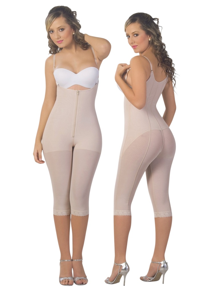 [1109106XS02] Faja Moldeadora Faja Cuerpo Completo Hasta la Rodilla Mocha para Mujer 9106 (XS)