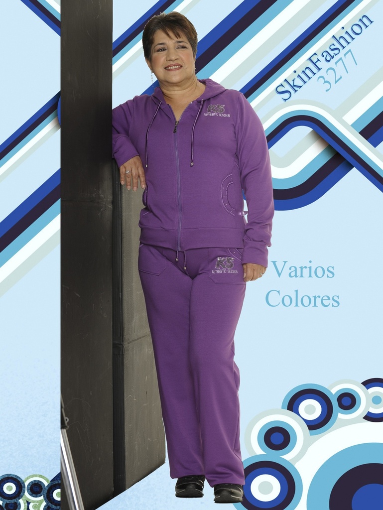 [118327711] Women's Purple Zip-Up Tracksuit Set Activewear Set 11832-7 (11)