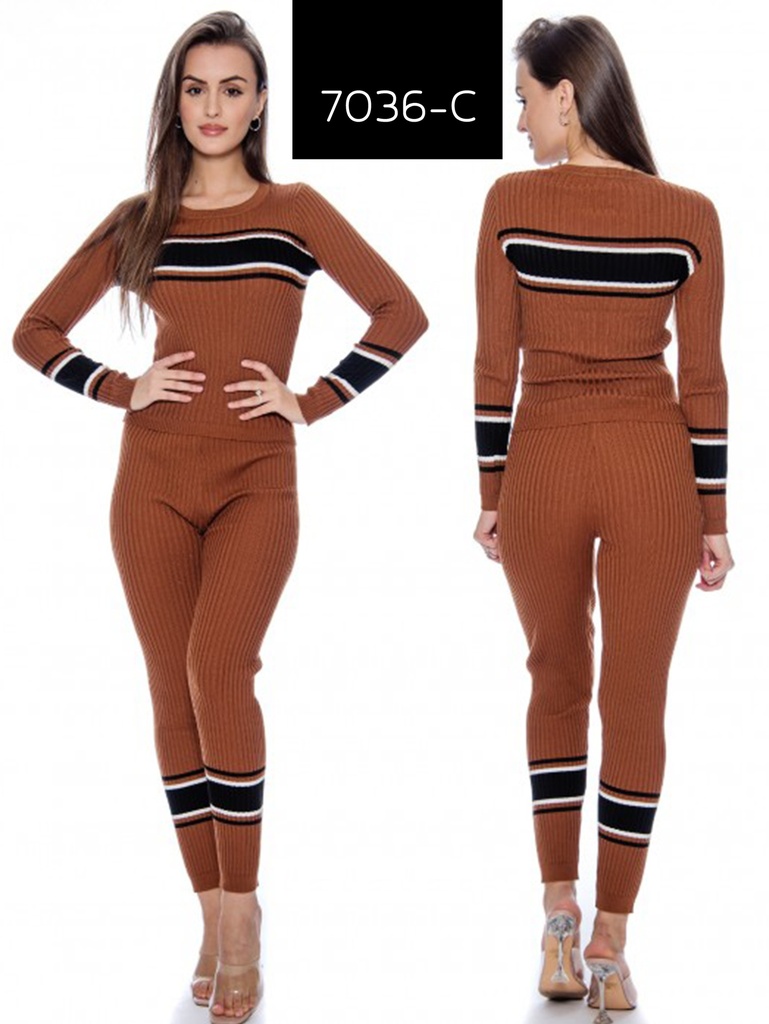 Conjunto Sueter 7036 Café