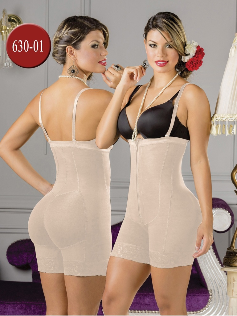 [230630S01] Women's Beige Short Leg Body Shaper Shapewear Body Shaper 630-01 (S)
