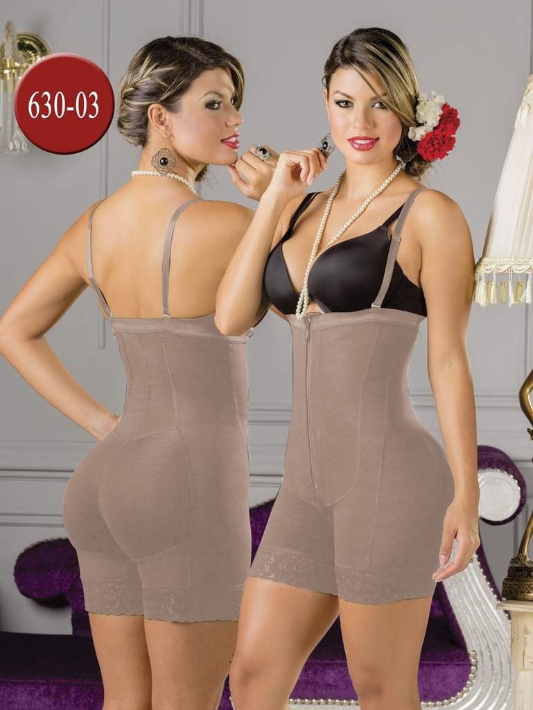 [230630S03] Faja Moldeadora Faja Body Tipo Short Mocha para Mujer 630-03 (S)