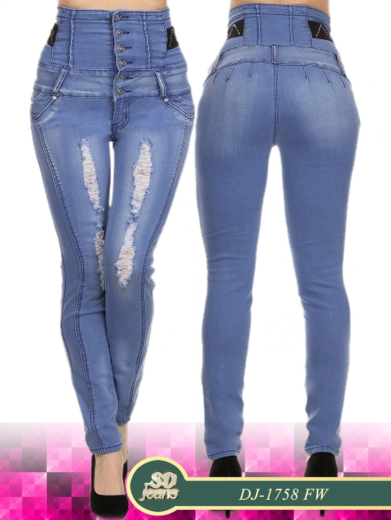 Jeans Levantacola Costillero Silver Diva