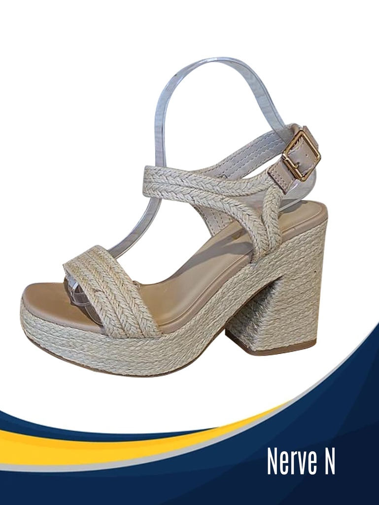 [316NERVEN9] Sandalias Plataforma Gruesa Natural para Mujer Nerve (9)