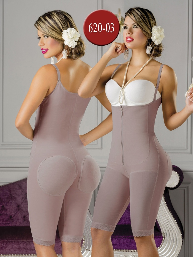 [230620xxxl03] Faja Moldeadora Faja Hasta la Rodilla Mocha para Mujer 620-03