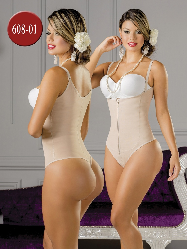[230608XXXL01] Faja Moldeadora Body Moldeador Tipo Tanga Beige para Mujer 608-01