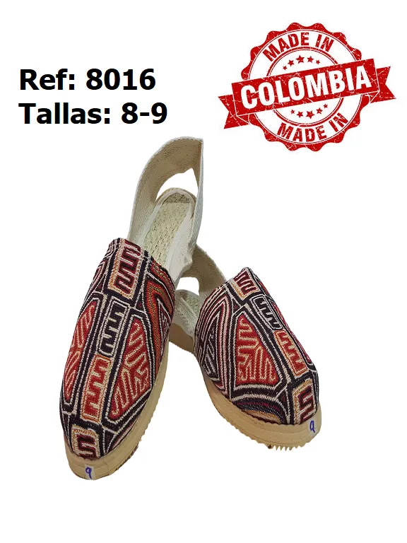 [36680169] Cotizas Artesanales Rojo Naranja para Mujer 8016 (9)