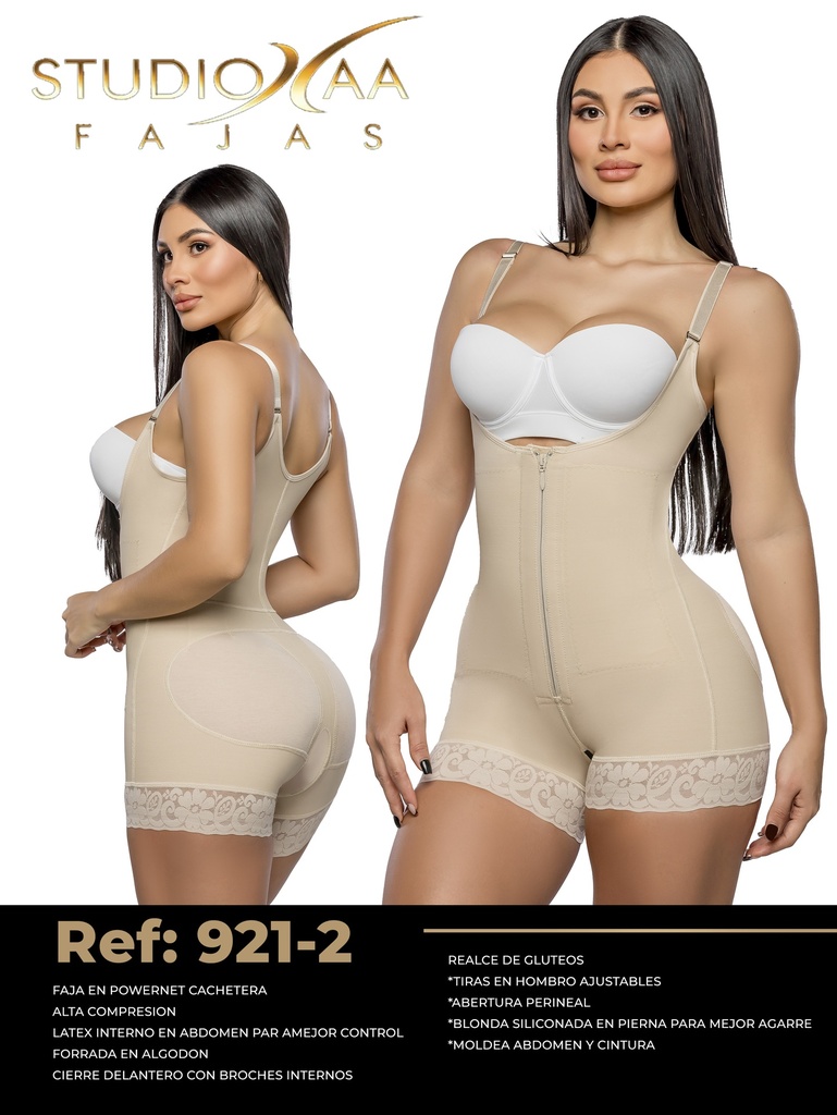 Women's Beige Short Leg Body Shaper Shapewear Body Shaper 921-2