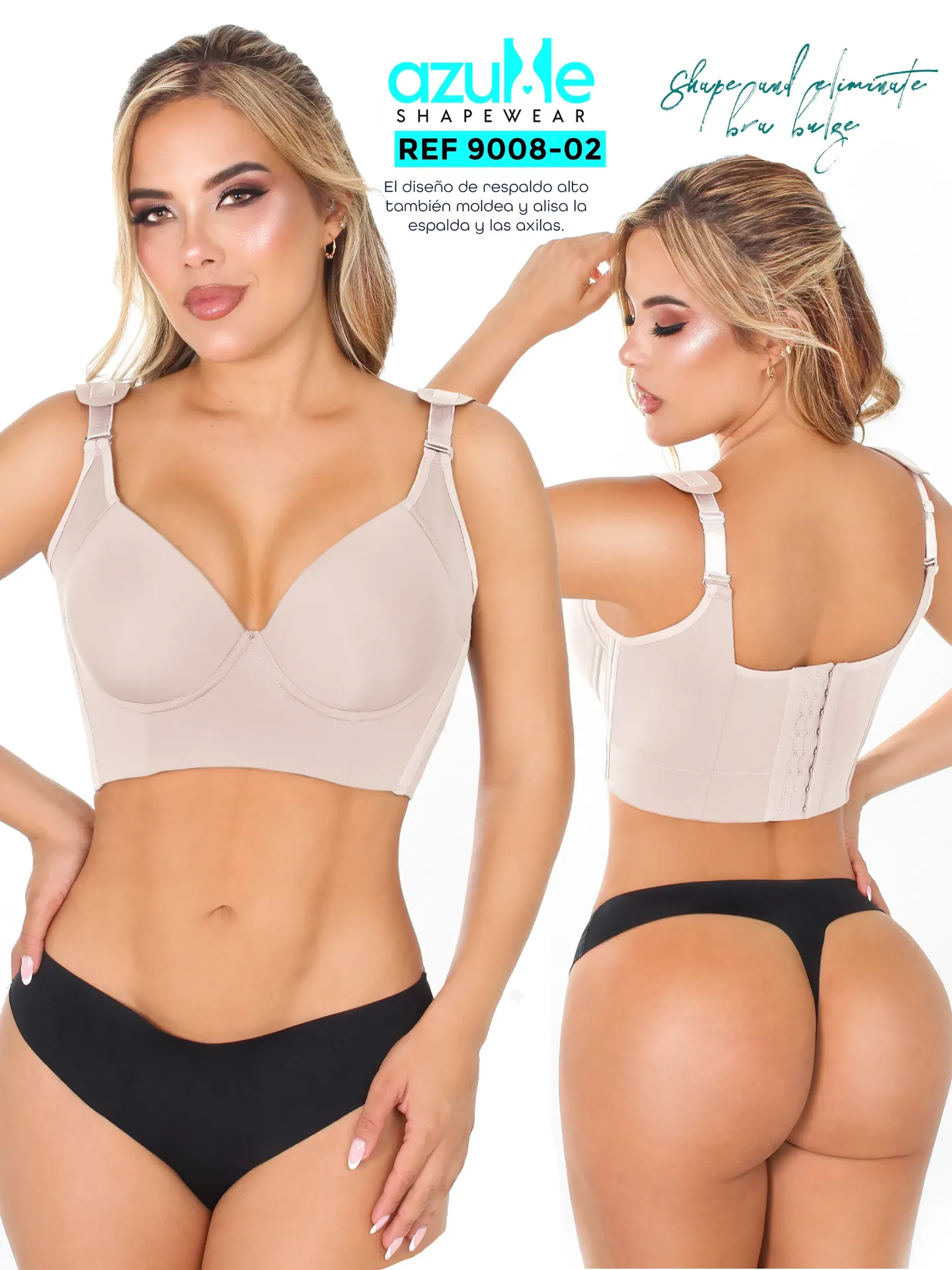 [371900834DD02] BRASSIER COPA ESPALDA ANCHA LUXURY (34DD)