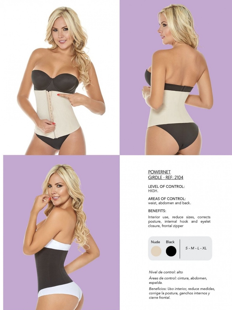 Faja Moldeadora Cinturilla Strapless Beige para Mujer