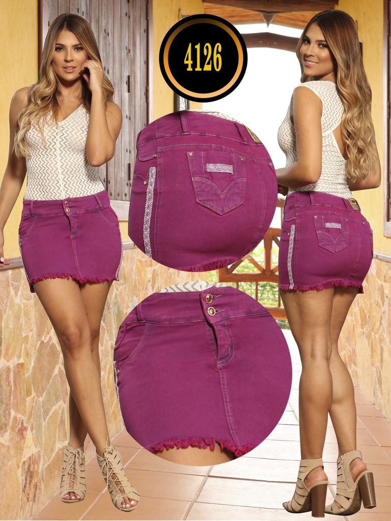 Women's Magenta Butt-Lifting Mini Skirt – Cokette