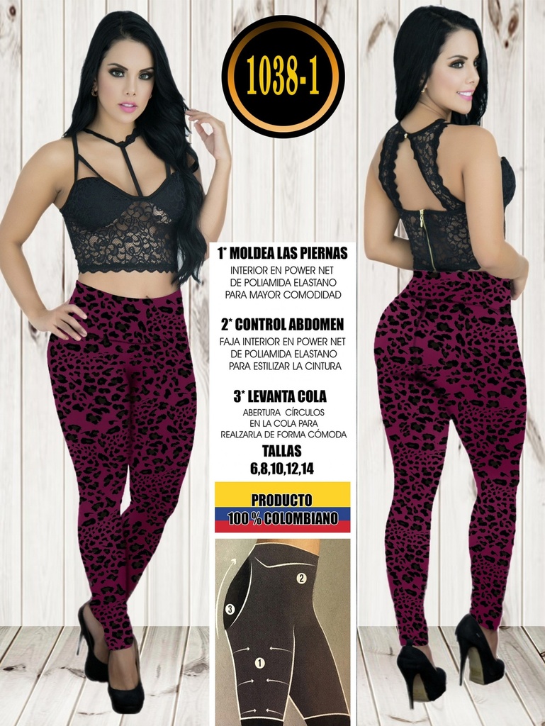 Leggins Levantacola Colombiano 