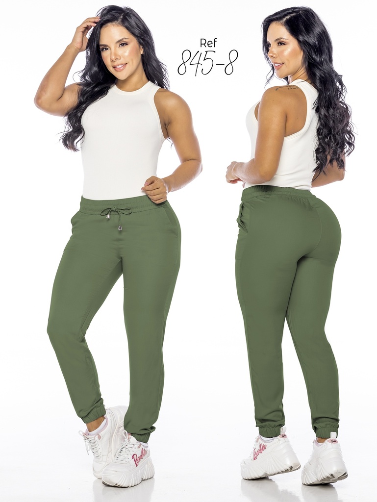 [328845-8L] Women's Olive Jogger Pants 845-8