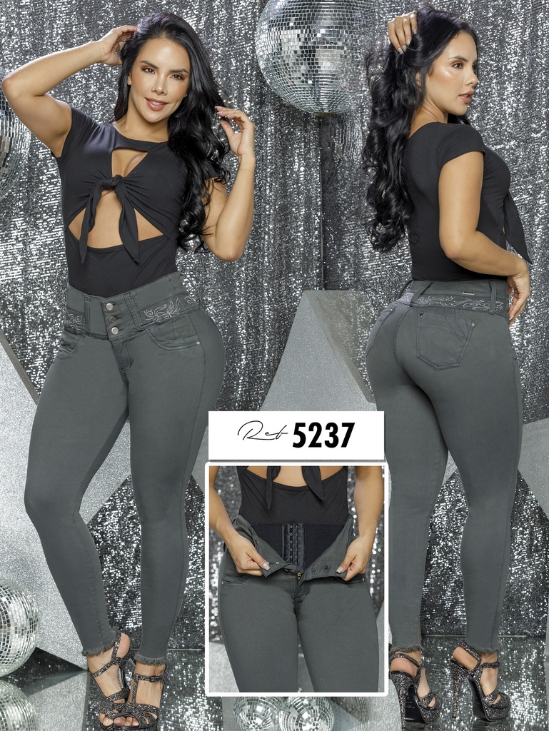 Jeans Levantacola Colombiano Con Faja