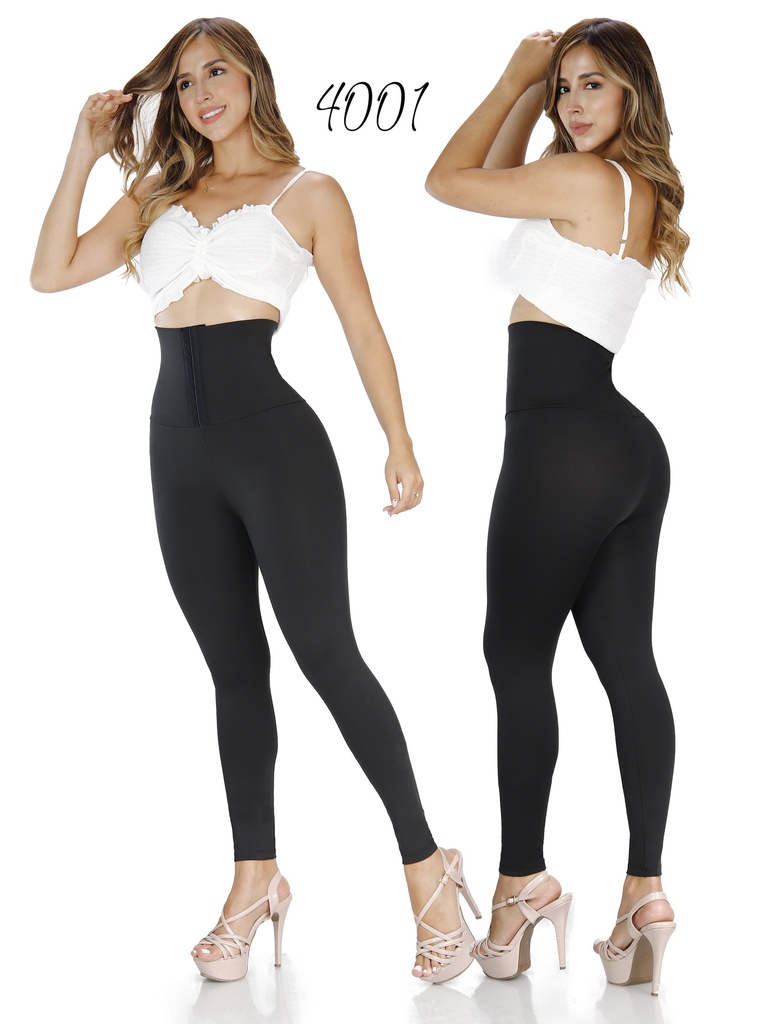 [3404001U] Women's Black Extra High-Waisted Leggings 4001