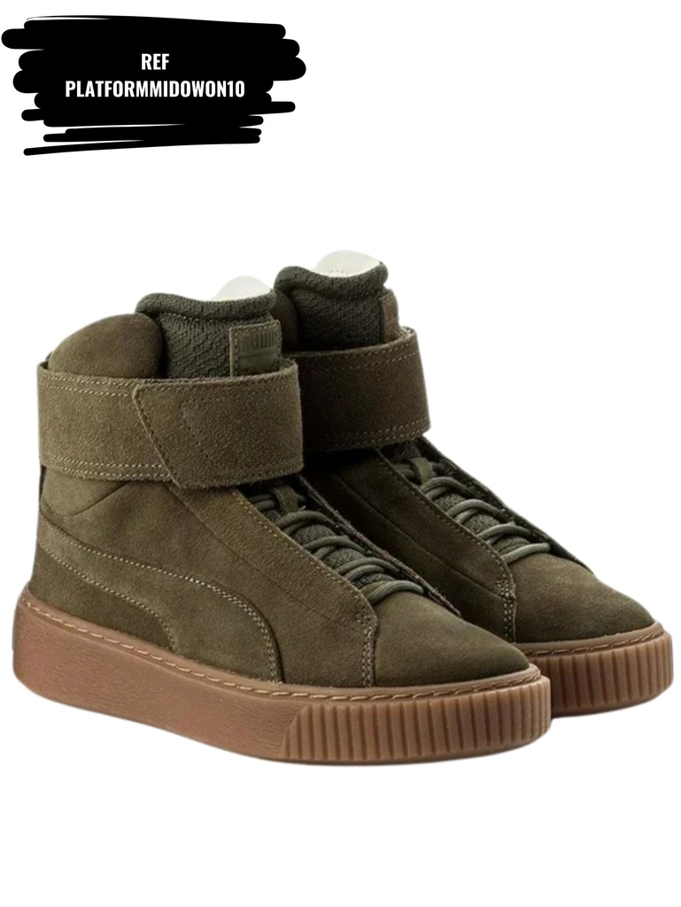 [263PLATFORMMIDOWON10-6] Tenis Platform Mid Olive Night