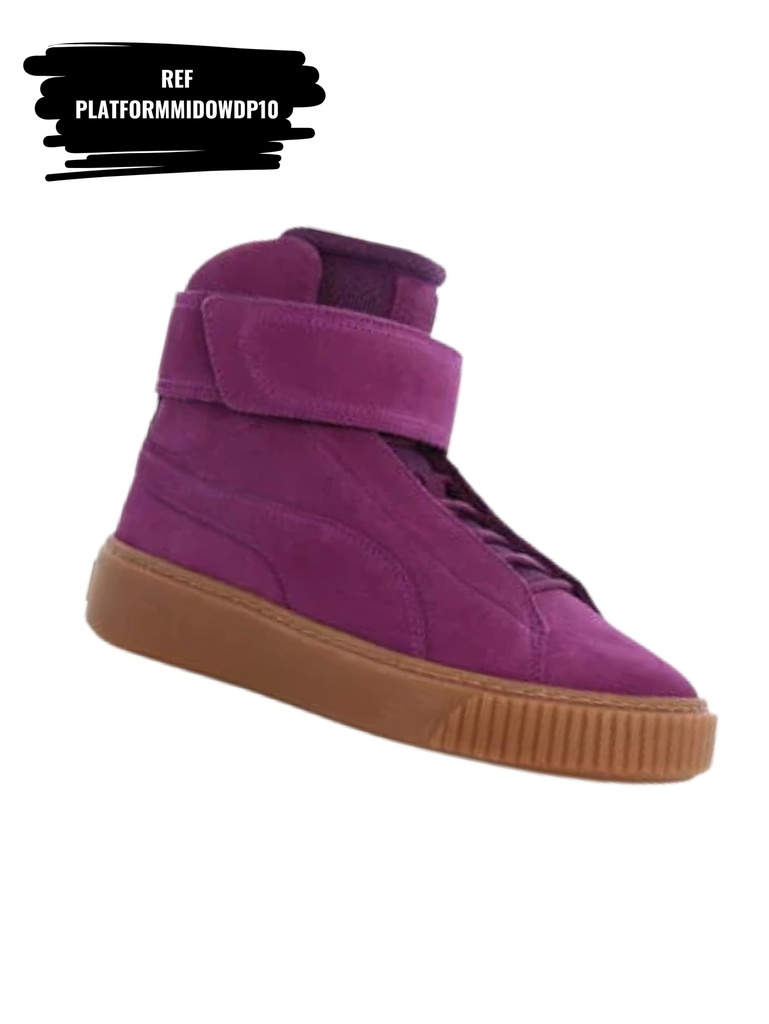 [263PLATFORMMIDOWDP10-5.5] Tenis Platform Mid Dark Purple