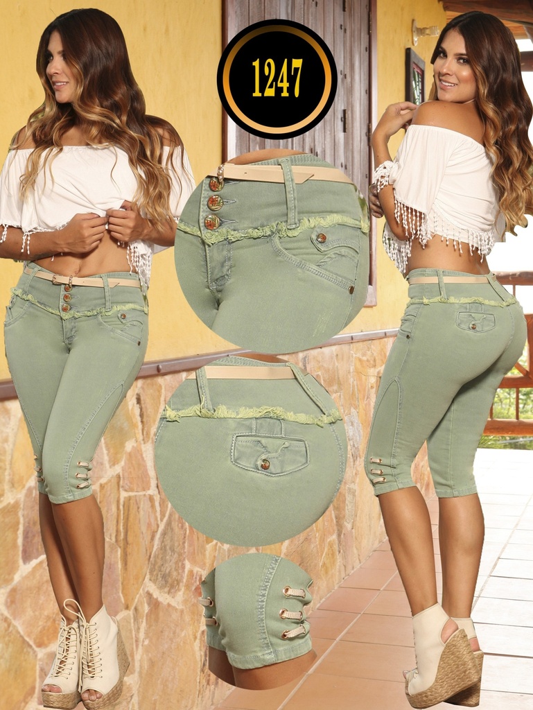 Capri Jean Levantacola Verde Salvia Suave – Thaxx Boutique