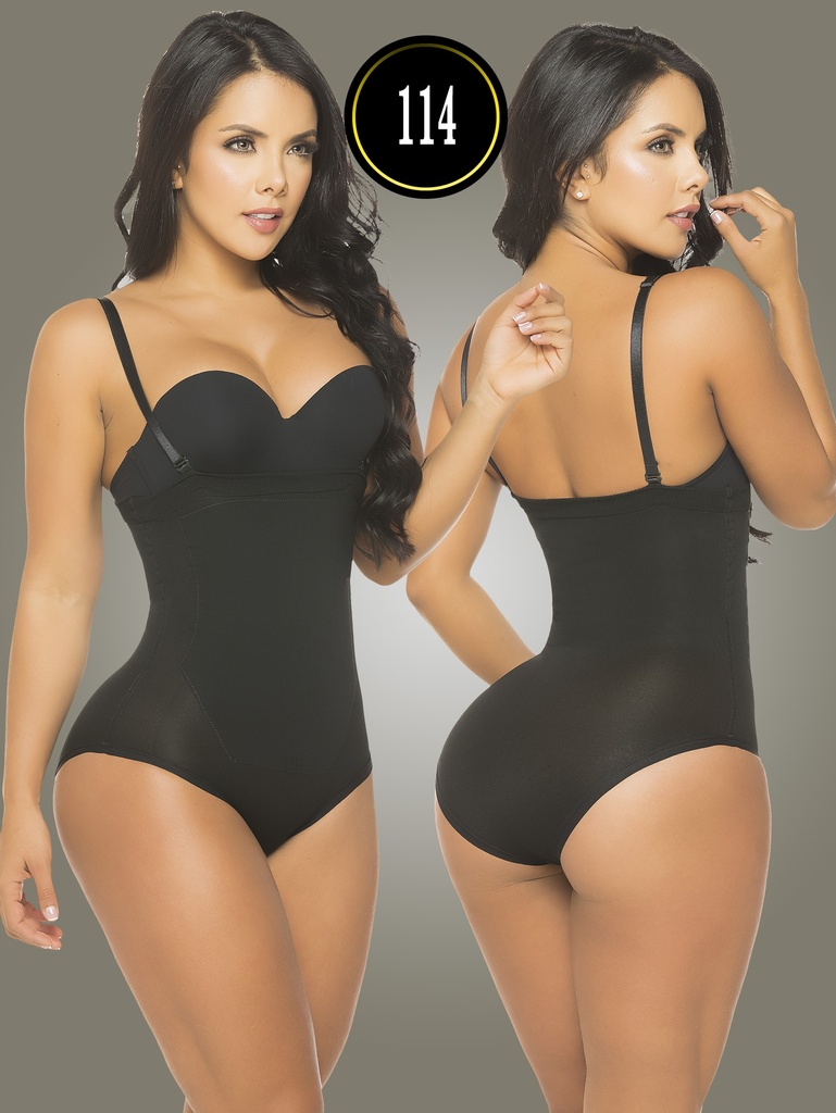 Women's Black Strapless Latex Body Shaper