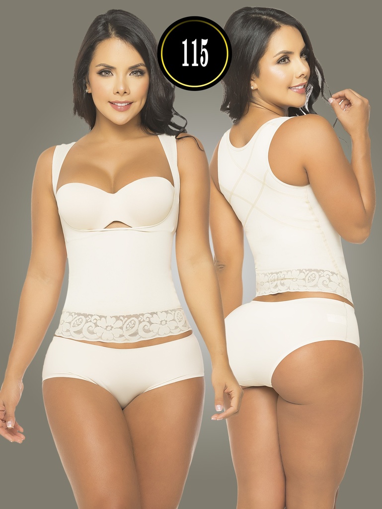 [137115XS16] Faja Camisola Corrector de Postura Beige para Mujer (XS)