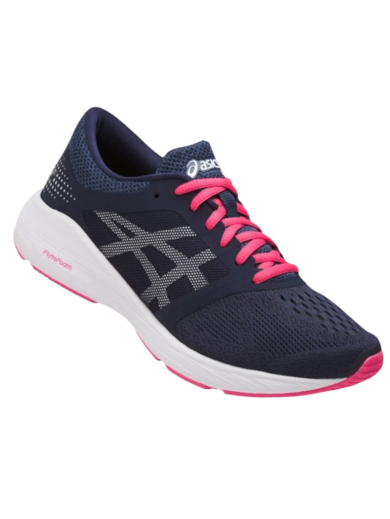[262ROADHAWKFFIBSRR7-10] Tenis de Correr ASICS Roadhawk FF Azul Marino y Rosado para Mujer (10)