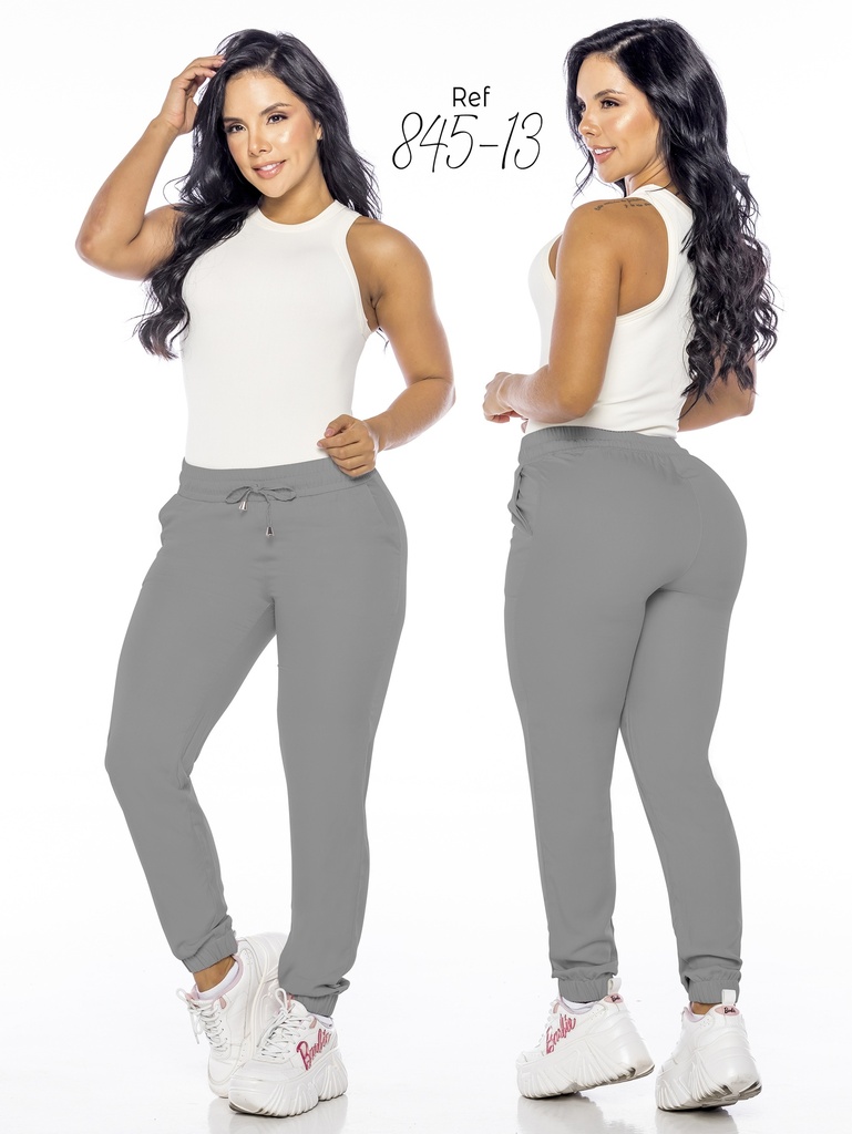 [32884513M] Pantalón Jogger Gris para Mujer 845-13 (M)
