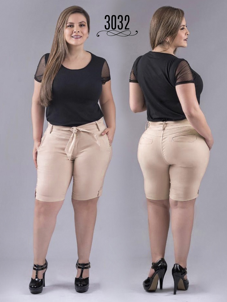 [3523032P13] Short Bermuda Beige para Mujer 3032 (13)