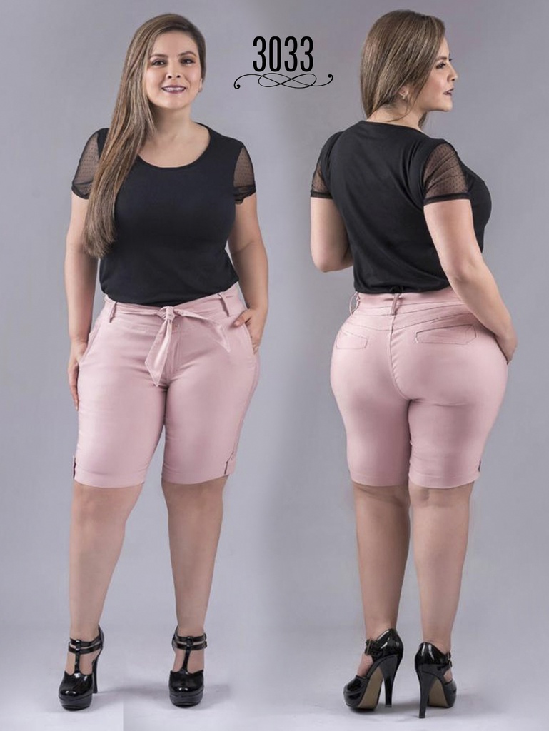Short Bermuda Rosa Pálido para Mujer 3033